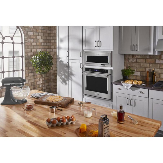 Built-In Low Profile Microwave Slim Trim Kit with Pocket Handle, Stainless Steel W11451314