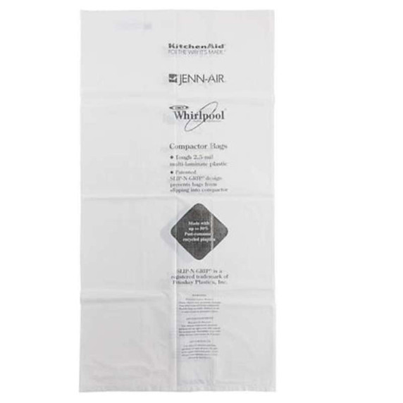 15 Pack-Plastic Compactor Bags-15" Models W10165295RP