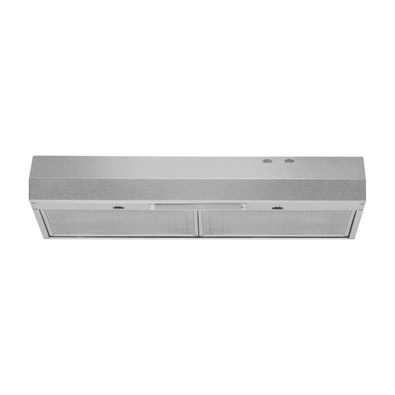 Whirlpool® 30" Range Hood with Dishwasher-Safe Full-Width Grease Filters WVU17UC0JS