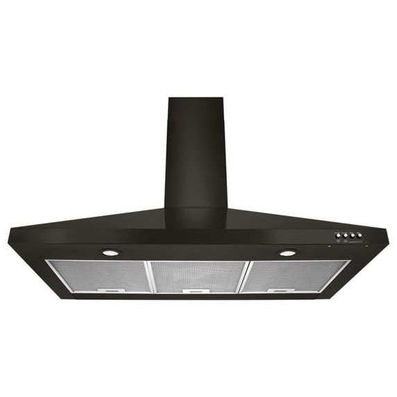 Whirlpool® 30" Contemporary Black Stainless Wall Mount Range Hood WVW53UC0HV