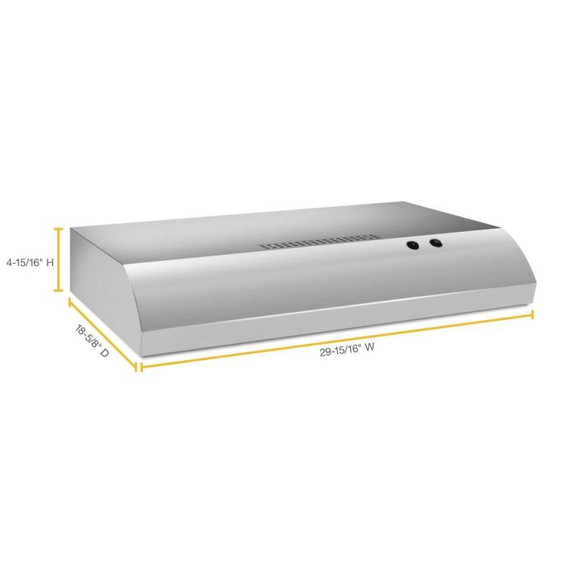 30" Range Hood with the FIT System UXT4130ADS