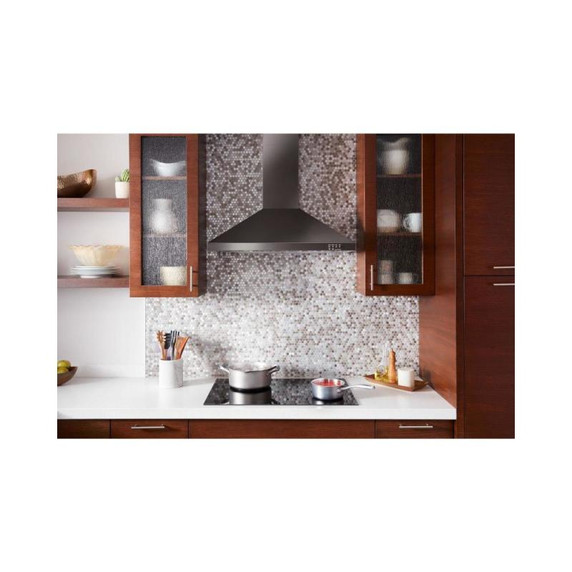 Whirlpool® 36" Contemporary Black  Stainless Wall Mount Range Hood WVW53UC6HV