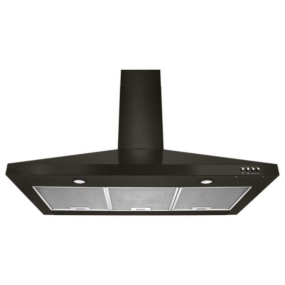 Whirlpool® 36" Contemporary Black  Stainless Wall Mount Range Hood WVW53UC6HV