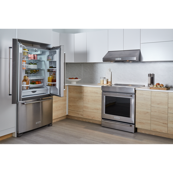 OPEN BOX Kitchenaid® 20 cu. ft. 36-Inch Width Counter-Depth French Door Refrigerator with Interior Dispense KRFC300ESS