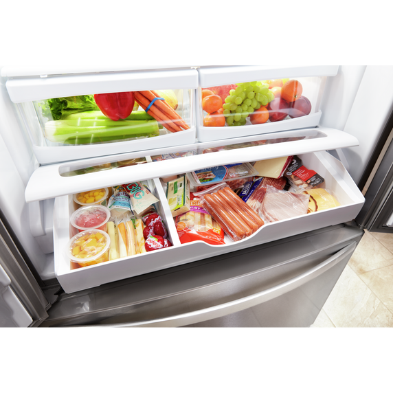 OPEN BOX 36-inch Wide Counter Depth French Door Refrigerator - 20 cu. ft.  WRF550CDHZ