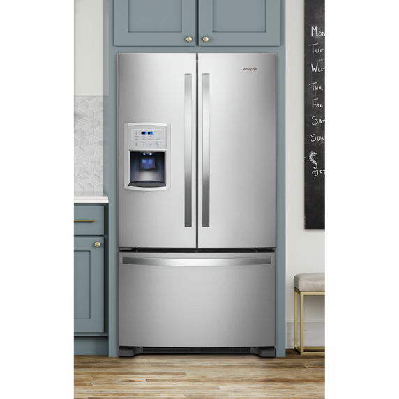 OPEN BOX 36-inch Wide Counter Depth French Door Refrigerator - 20 cu. ft.  WRF550CDHZ