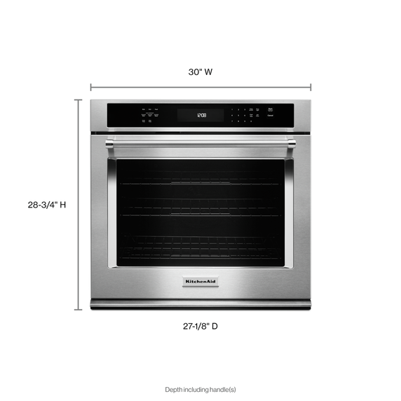 OPEN BOX Kitchenaid® 30 Single Wall Oven with Even-Heat™ True Convection KOSE500ESS