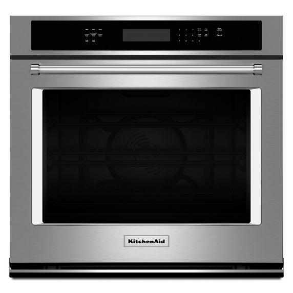 OPEN BOX Kitchenaid® 30 Single Wall Oven with Even-Heat™ True Convection KOSE500ESS