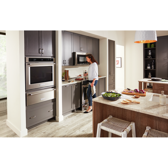 OPEN BOX Kitchenaid® 30 Single Wall Oven with Even-Heat™ True Convection KOSE500ESS