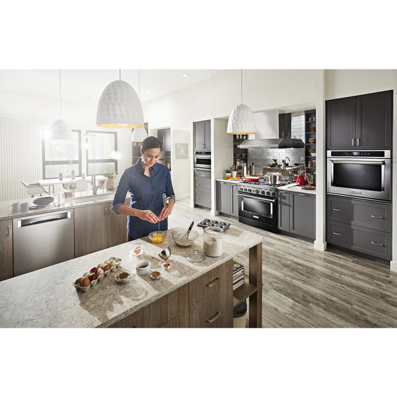 OPEN BOX Kitchenaid® 30 Single Wall Oven with Even-Heat™ True Convection KOSE500ESS*