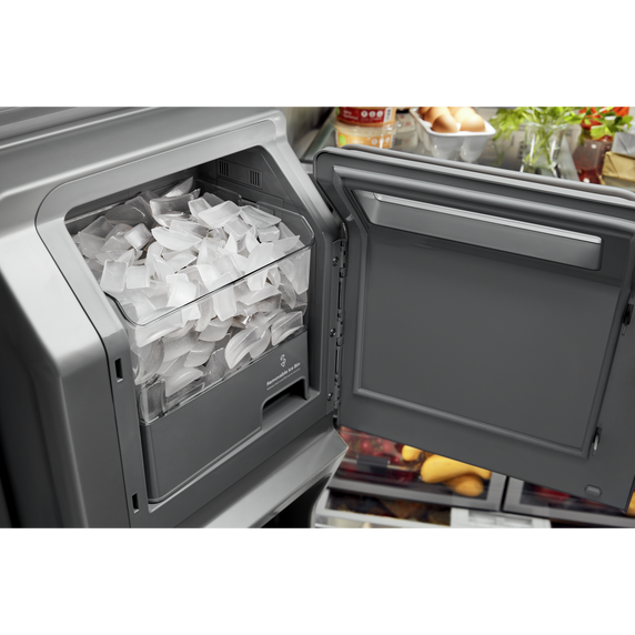 "OPEN BOX Kitchenaid® 26.8 Cu. Ft. Standard-Depth French Door Refrigerator with Exterior Ice and Water Dispenser KRFF577KPS