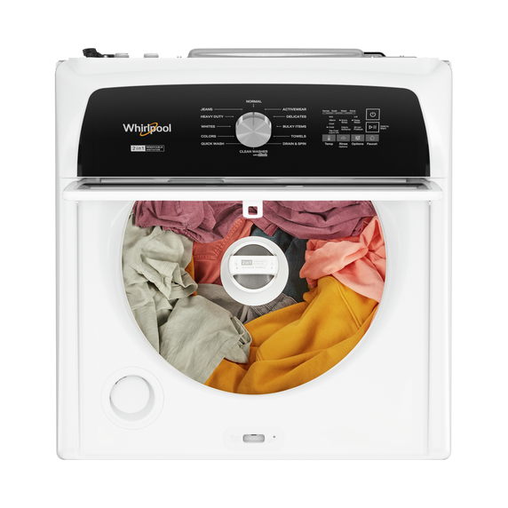 OPEN BOX Whirlpool® 5.4–4.8 Cu. Ft. Top Load Washer with 2 in 1 Removable Agitator  WTW5057LW