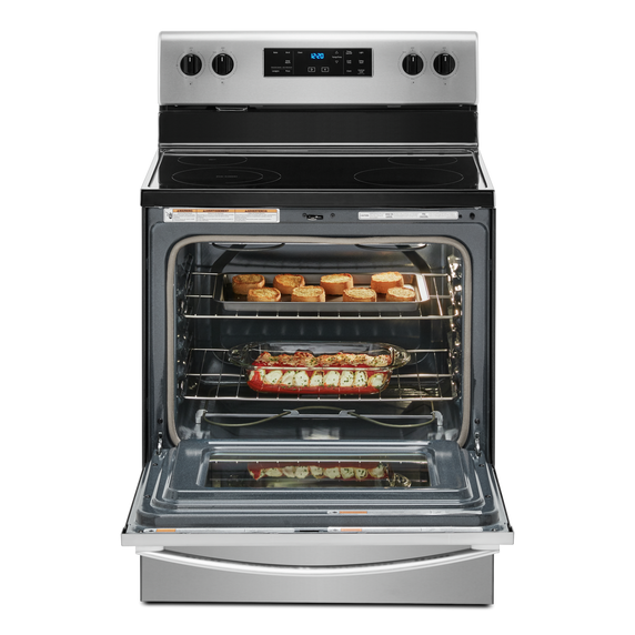 OPEN BOX Whirlpool® 5.3 cu. ft. Electric Range with Frozen Bake™ Technology YWFE515S0JS