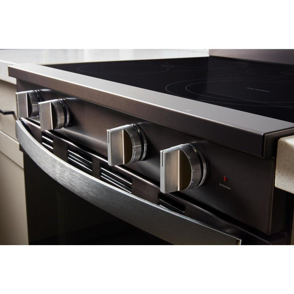 Whirlpool® 30-inch Smart Electric Smart Range with Air Cooking Technology, No Preheat Air Fry, High Speed Preheat Oven, WipeClean™ Coating, and Steam/Self Clean YWFES7530RV