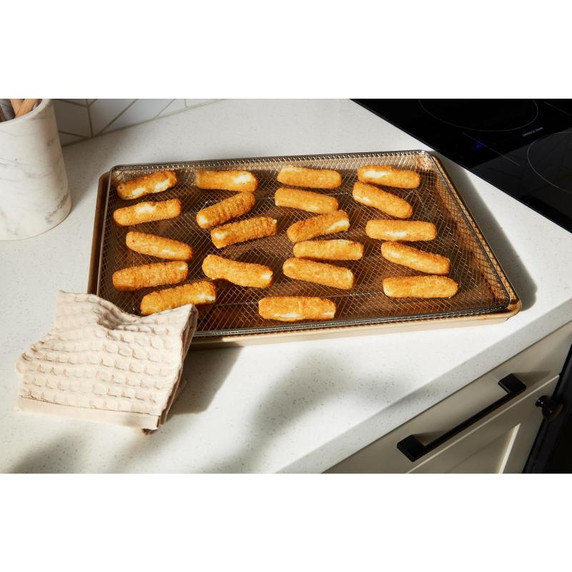 Whirlpool® 30-inch Smart Electric Smart Range with Air Cooking Technology, No Preheat Air Fry, High Speed Preheat Oven, WipeClean™ Coating, and Steam/Self Clean YWFES7530RB