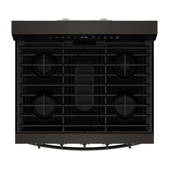Whirlpool® 30-inch Smart Gas Range with True Convection, Steam/Self Cleaning, Rapid Preheat 5.3 CuFt Capacity WFGS7530RV
