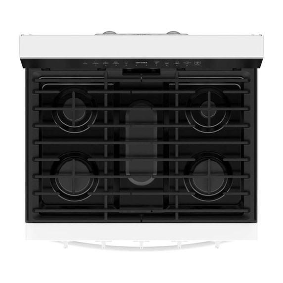Whirlpool® 30-inch Smart Gas Range with Air Cooking Technology, Steam/Self Cleaning, Rapid Preheat 5.3 CuFt Capacity WFGS7530RW