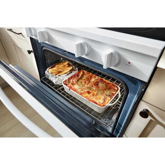 Whirlpool® 30-inch Smart Electric Range with  True Convection, No Preheat Air Fry, WipeClean™ Coating, Steam/Self Cleaning, Rapid Preheat 5.3 CuFt Capacity YWFES7530RW