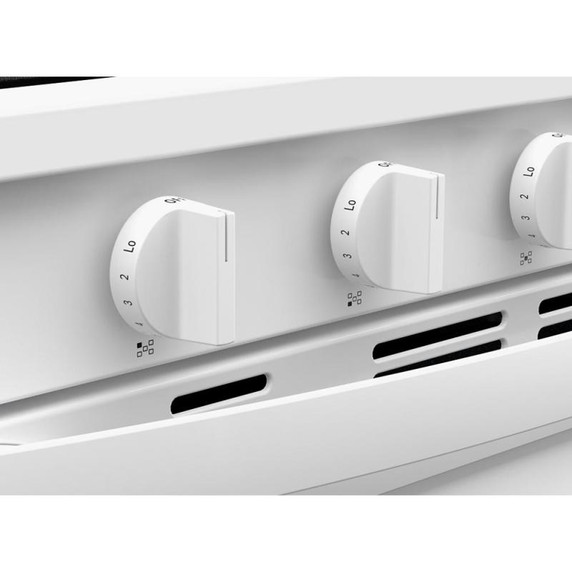 Whirlpool® 30-inch Gas Range with Air Fry and Air Baking, Self Cleaning, Rapid Preheat 5.0 CuFt Capacity WFGS5030RW