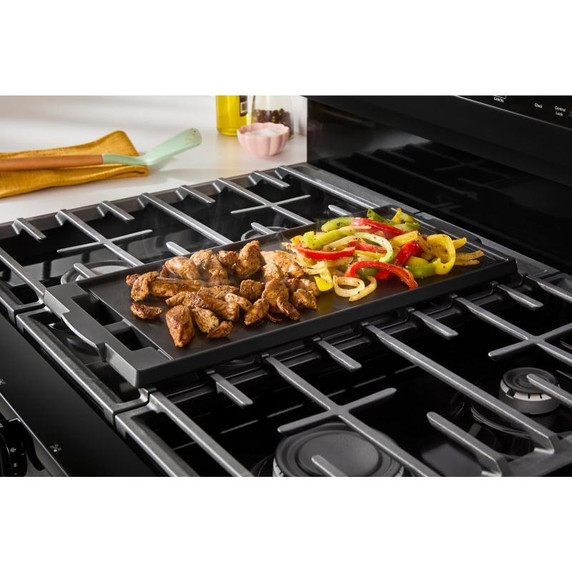 Whirlpool® 30-inch Gas Range with Air Fry and Air Baking, Self Cleaning, Rapid Preheat 5.0 CuFt Capacity WFGS5030RB