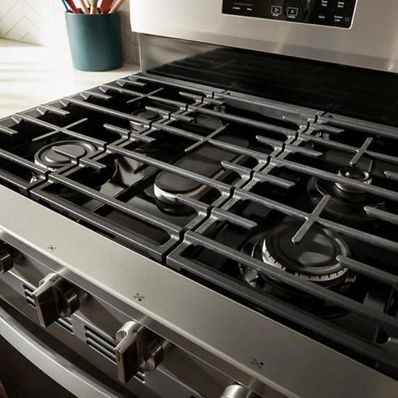 Whirlpool® 30-inch Gas Range with Air Cooking Technology, No Preheat Air Fry and Air Baking and Self Clean WFGS5030RV