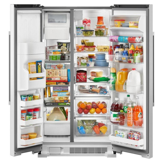 Maytag® 36-Inch Wide Side-by-Side Refrigerator - 25 Cu. Ft. MRSF4036PW