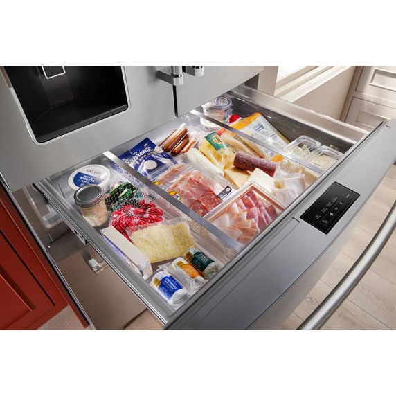 Kitchenaid® 26.2 Cu. Ft. Multi-Door French Door Refrigerator with Platinum Interior KRMF536RPS
