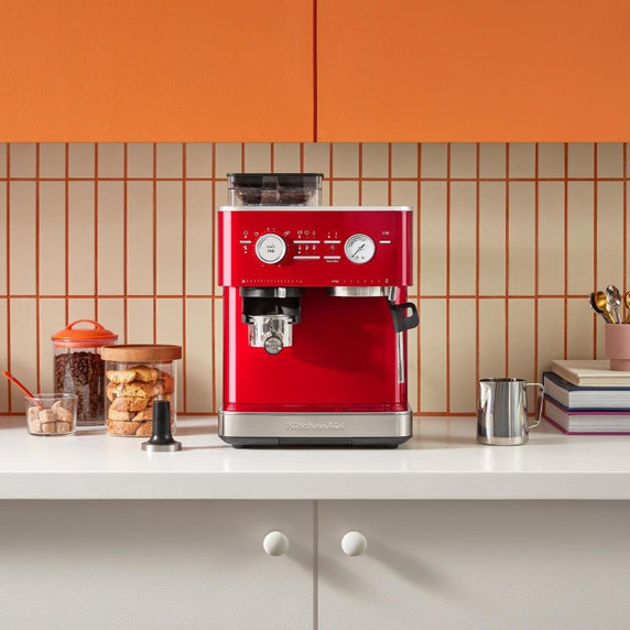 Kitchenaid® Semi Automatic Espresso Machine with Burr Grinder KES6551CA