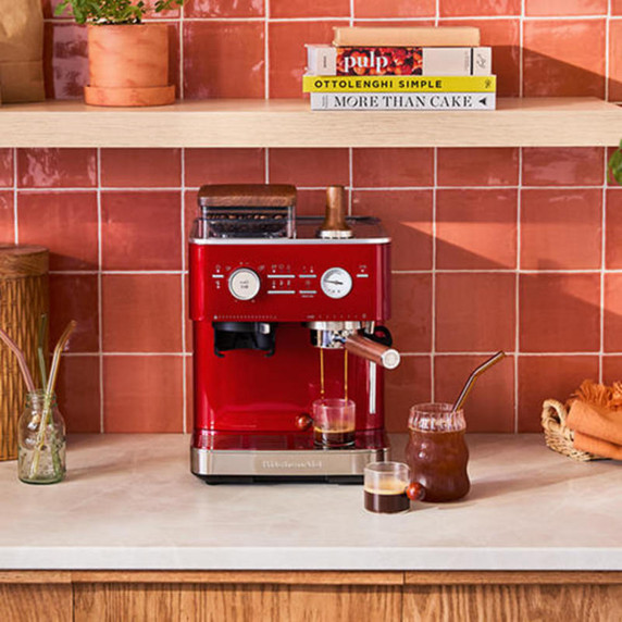 Kitchenaid® Semi Automatic Espresso Machine with Burr Grinder KES6551CA