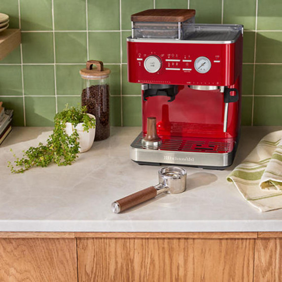 Kitchenaid® Semi Automatic Espresso Machine with Burr Grinder KES6551CA
