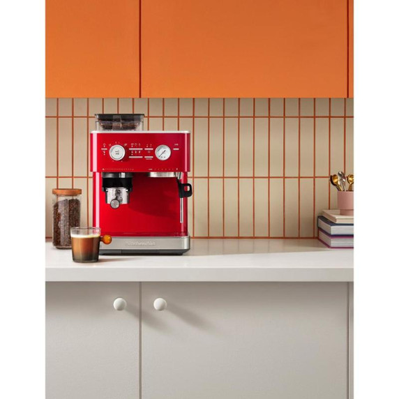 Kitchenaid® Semi Automatic Espresso Machine with Burr Grinder KES6551CA