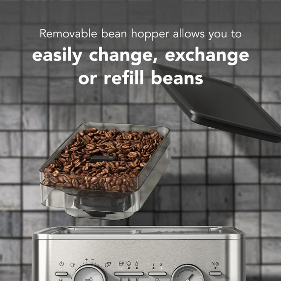 Kitchenaid® Semi Automatic Espresso Machine with Burr Grinder KES6551SX