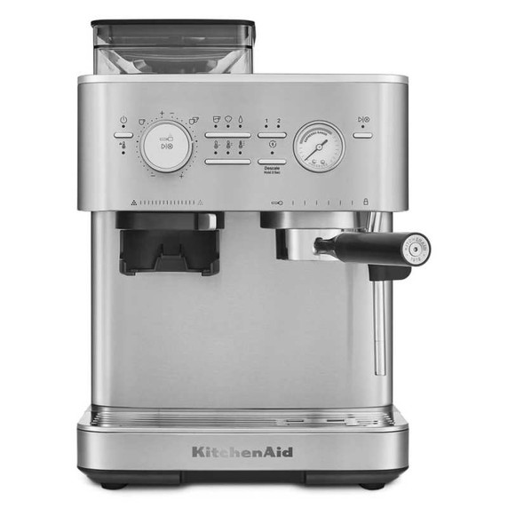 Kitchenaid® Semi Automatic Espresso Machine with Burr Grinder KES6551SX
