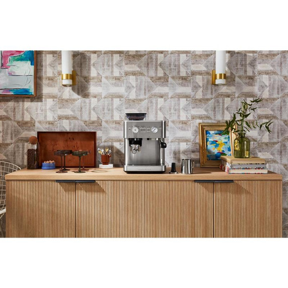 Kitchenaid® Semi Automatic Espresso Machine with Burr Grinder KES6551SX