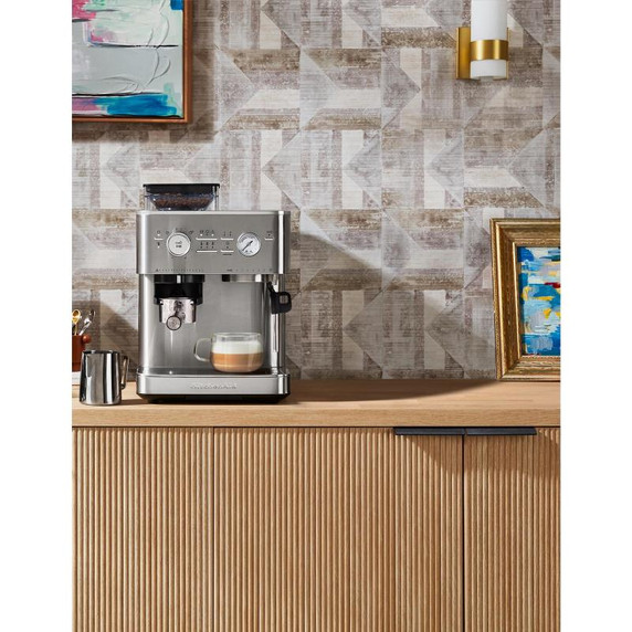 Kitchenaid® Semi Automatic Espresso Machine with Burr Grinder KES6551SX