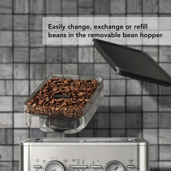 Kitchenaid® Semi Automatic Espresso Machine with Burr Grinder KES6551SX