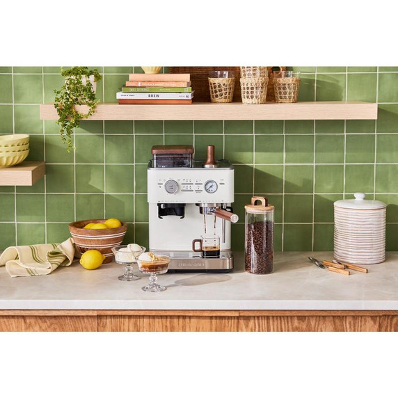 Kitchenaid® Semi Automatic Espresso Machine with Burr Grinder KES6551PL