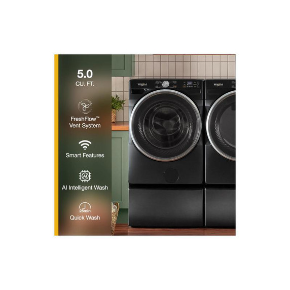 Whirlpool® 5.8 cu. ft. Smart Front Load ENERGY STAR® Certified Washer with FreshFlow™ Vent System and AI Intelligent Wash WFW6720RU