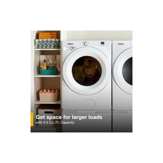 Whirlpool® 5.2 cu. ft. Smart Front Load ENERGY STAR® Certified Washer with FreshFlow™ Vent System WFW5720RU Whirlpool® 5.2 cu. ft. Smart Front Load ENERGY STAR® Certified Washer with FreshFlow™ Vent System WFW5720RU