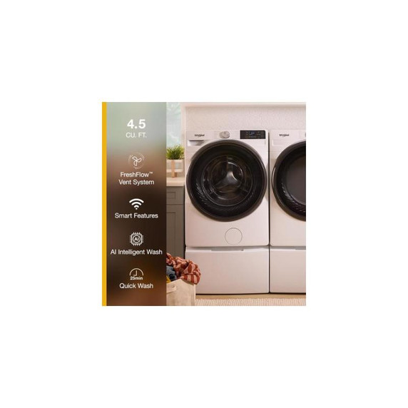 Whirlpool® 5.2 cu. ft. I.E.C. Smart Front Load ENERGY STAR® Certified Washer with FreshFlow™ Vent System WFW5720RW