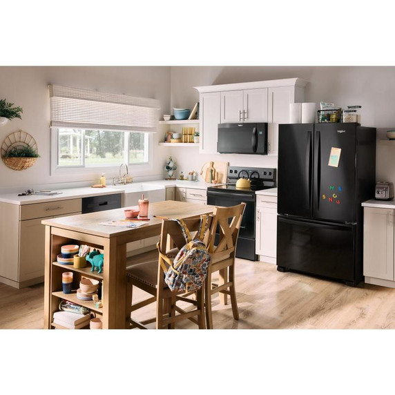 Whirlpool® 36-Inch Wide Full-Depth French Door Bottom Mount Refrigerator - 25 cu. ft. WRFF3236RB
