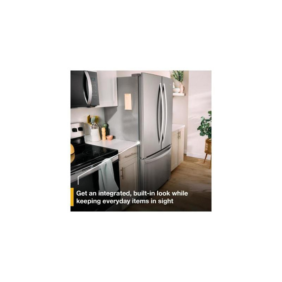 Whirlpool® 36-Inch Wide Counter-Depth French Door Bottom Mount Refrigerator - 20 cu. ft. WRFC2036RV