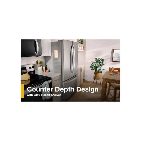 Whirlpool® 36-Inch Wide Counter-Depth French Door Bottom Mount Refrigerator - 20 cu. ft. WRFC2036RV
