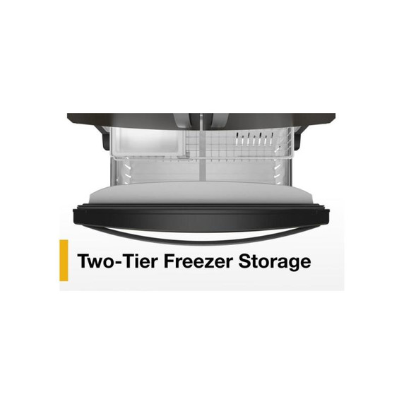 Whirlpool® 36-Inch Wide Counter-Depth French Door Bottom Mount Refrigerator - 20 cu. ft. WRFC2036RV