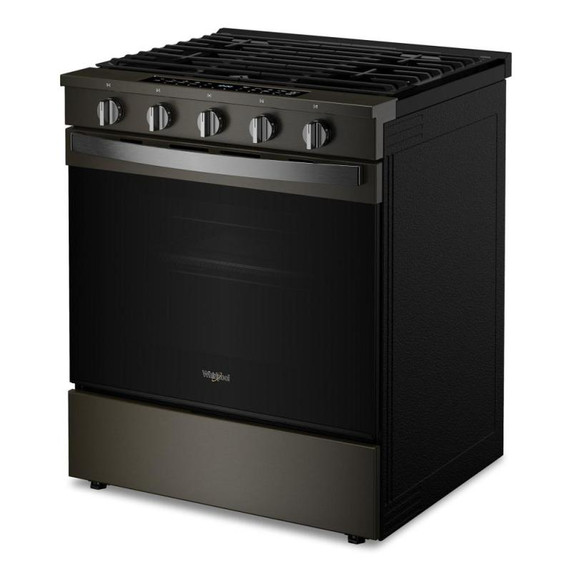 Whirlpool® 30-inch Smart Slide In Gas Range with True Convection, No Preheat Air Fry, Steam/Self Clean and High Speed Preheat WSGS7530RV