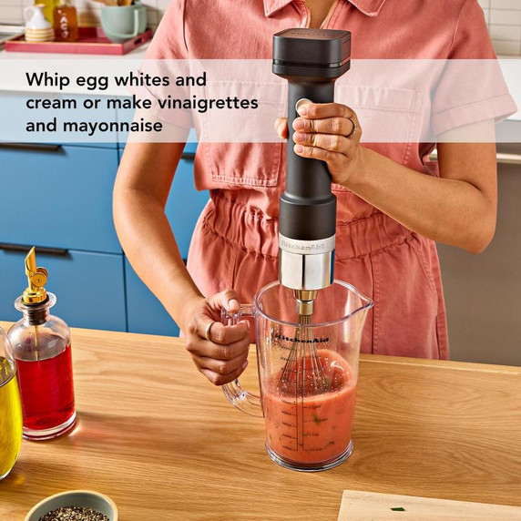 KitchenAid Go™ Cordless Hand Blender with Accessories - battery included KHBRV75BM