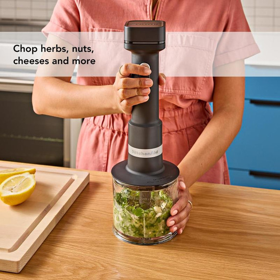 KitchenAid Go™ Cordless Hand Blender with Accessories - battery included KHBRV75BM