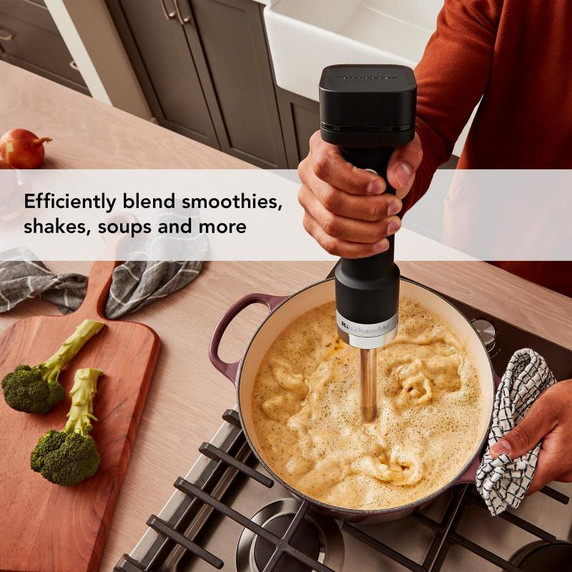 KitchenAid Go™ Cordless Hand Blender with Accessories - battery included KHBRV75BM