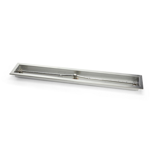 Linear Burner Kits Trough Pan & TBurner, Stainless Steel