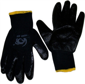 NG1905 Pr Black Gripper Dipped Glove - Large - Sold in Packs of 8 Only